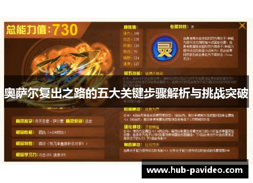 奥萨尔复出之路的五大关键步骤解析与挑战突破